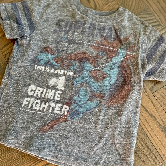 “Vintage” Superman Gray Kids T-Shirt 12 month - Picture 2 of 5